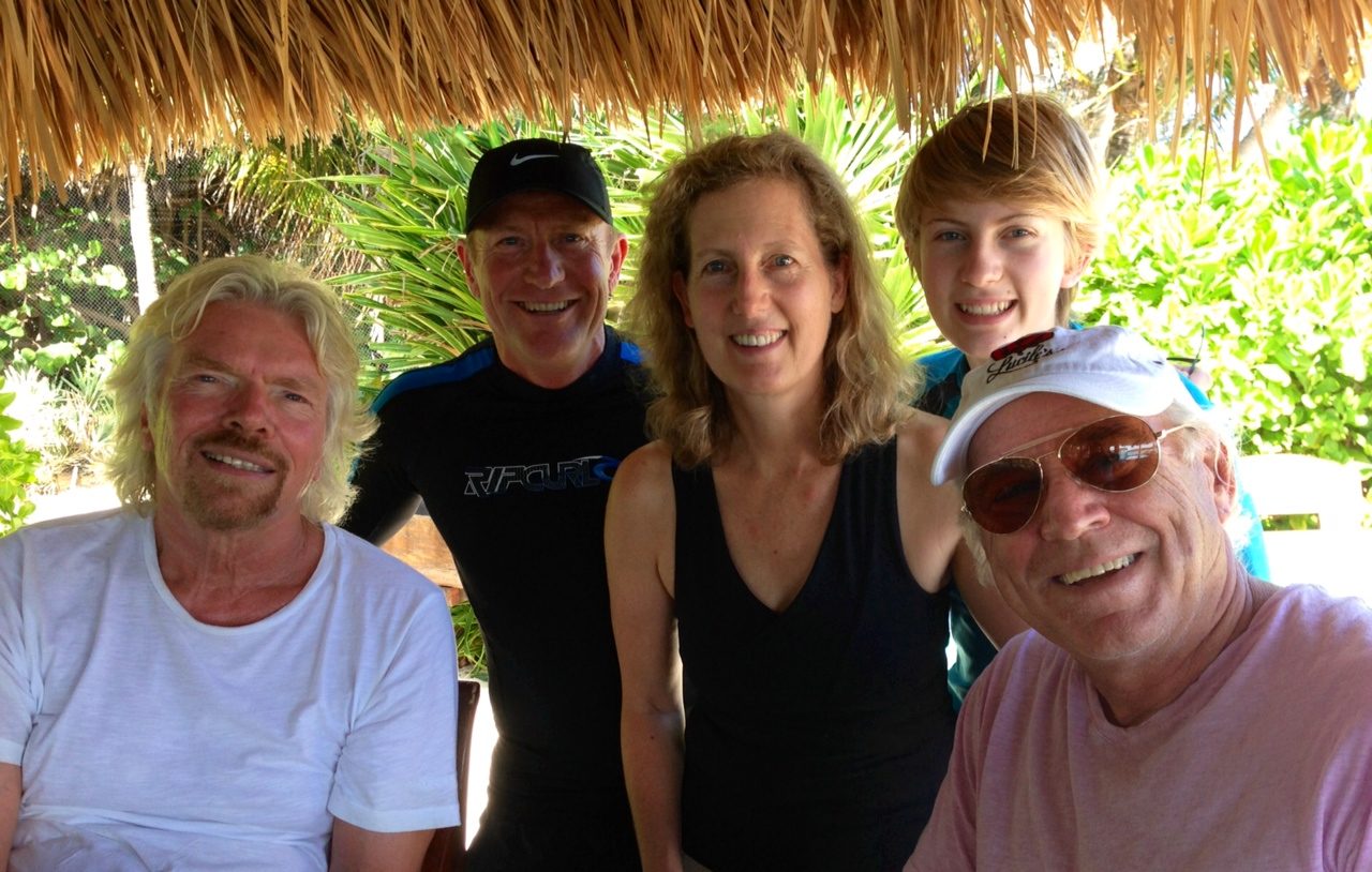 Sir Richard Branson and Buffett Family