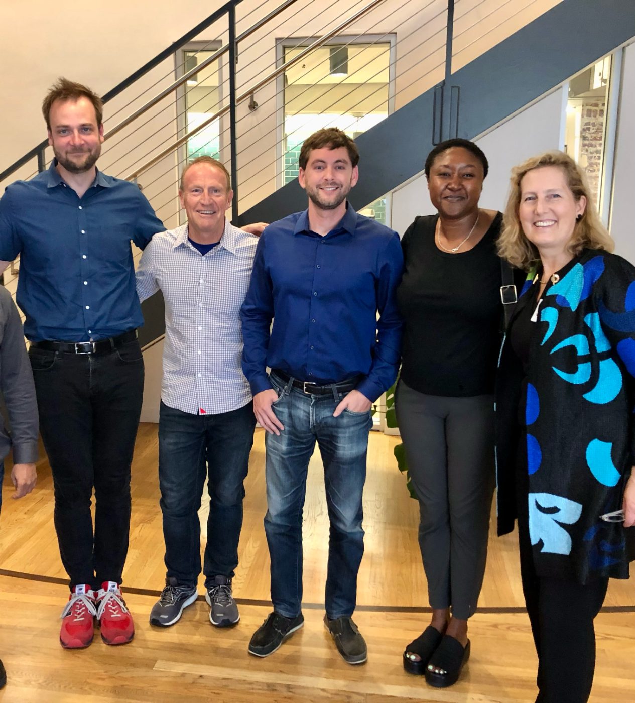 Evan Sharp, Co-founder Pinterest, Jesse Levinson and Aicha Evans, Co-founders of Zoox with Mark and Dr. Bonita Thompson