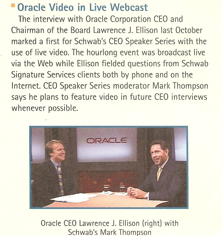 Larry Ellison @ Oracle