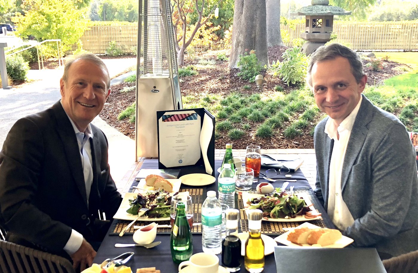 Mark and Enrique Lores, CEO, HP